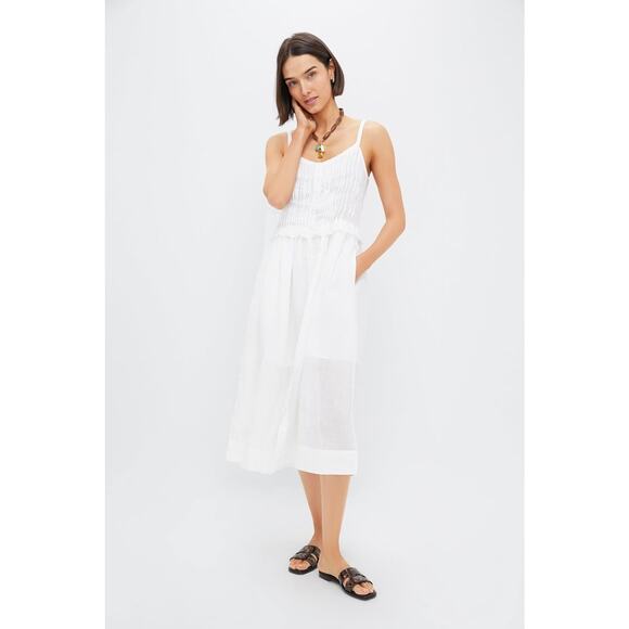 Sea New York Dresses & Skirts - SEA NEW YORK Pearl Zora Solid Tank Button Down Dress Size S NWT